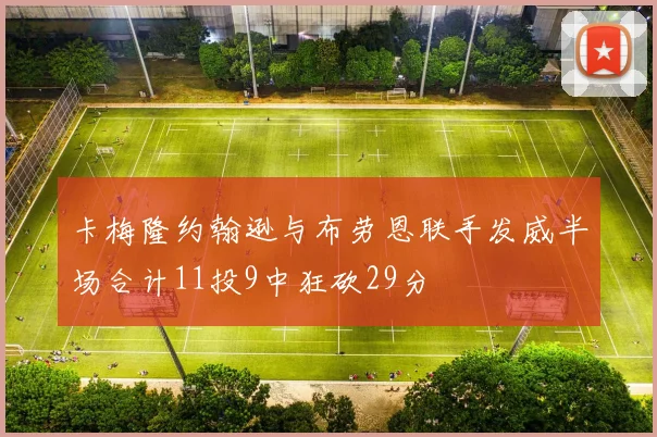 卡梅隆约翰逊与布劳恩联手发威半场合计11投9中狂砍29分